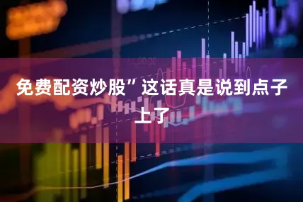 免费配资炒股”这话真是说到点子上了